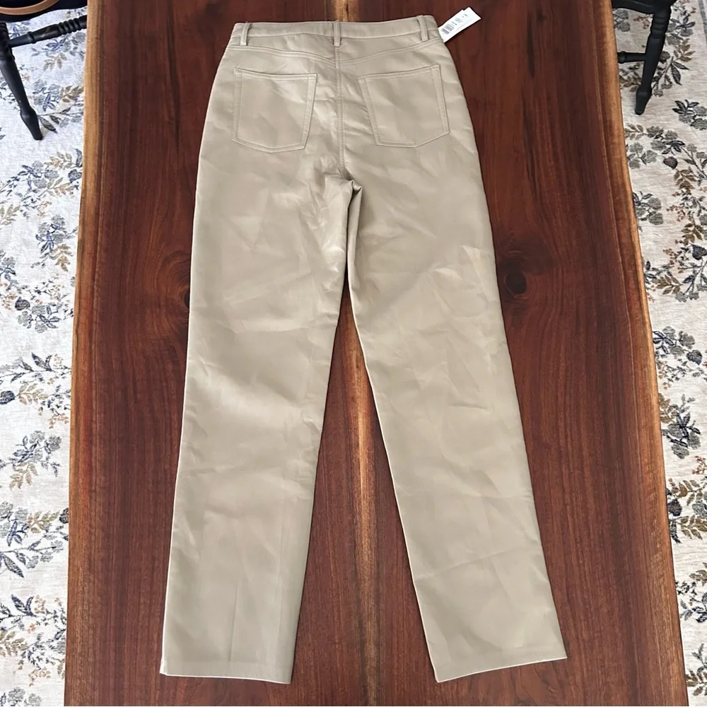 Wilfred Melina Pant Vegan Leather Dry Sage Size 10 NWT